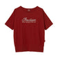 Women's Script Diamante Banded T-Shirt, Red