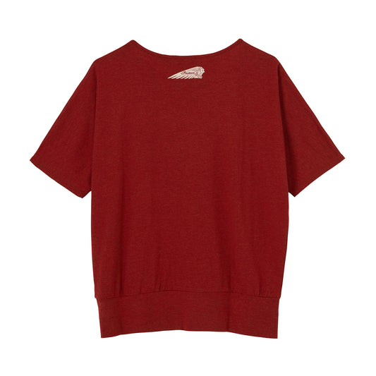 Women's Script Diamante Banded T-Shirt, Red