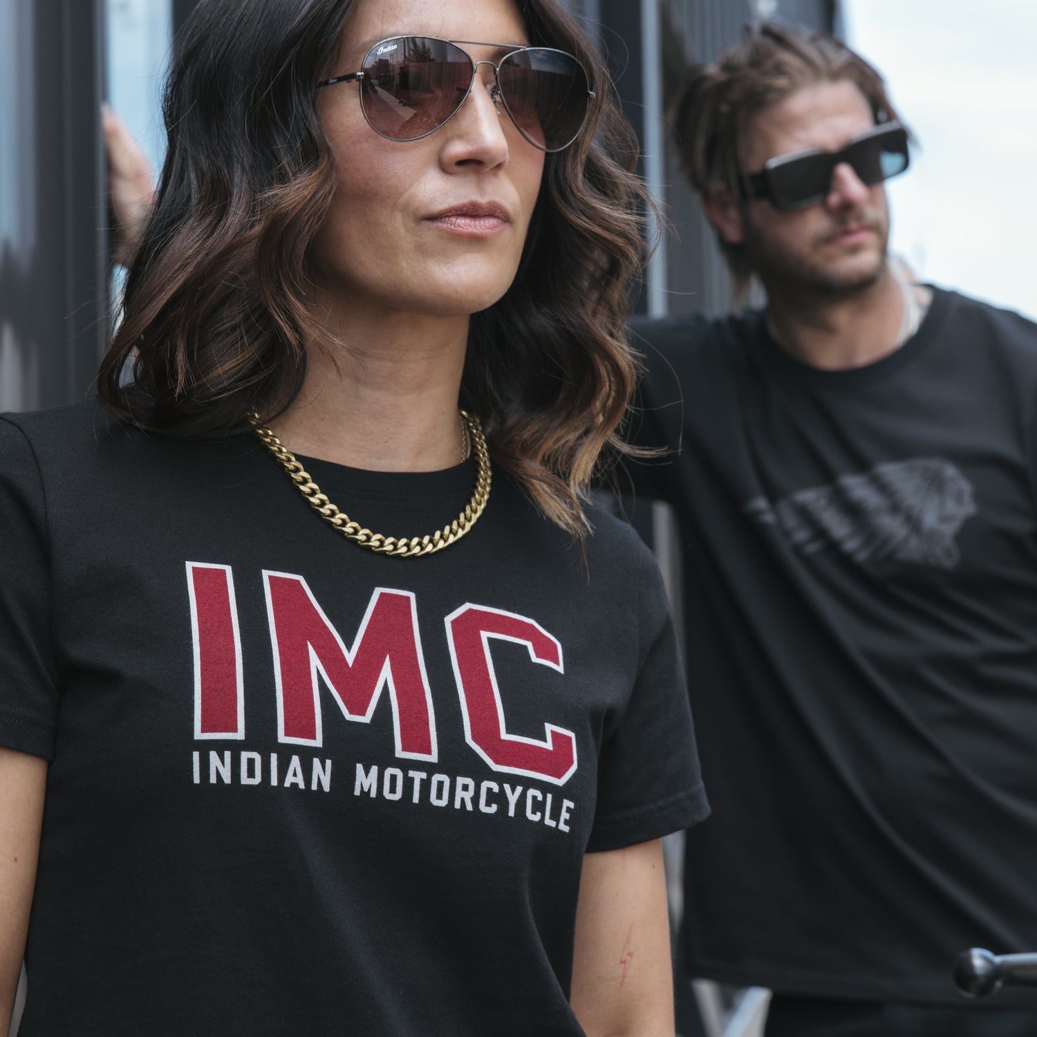 Women's IMC Printed Logo T-Shirt, Black