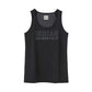 Women's Outline Logo Athlete Tank, Black