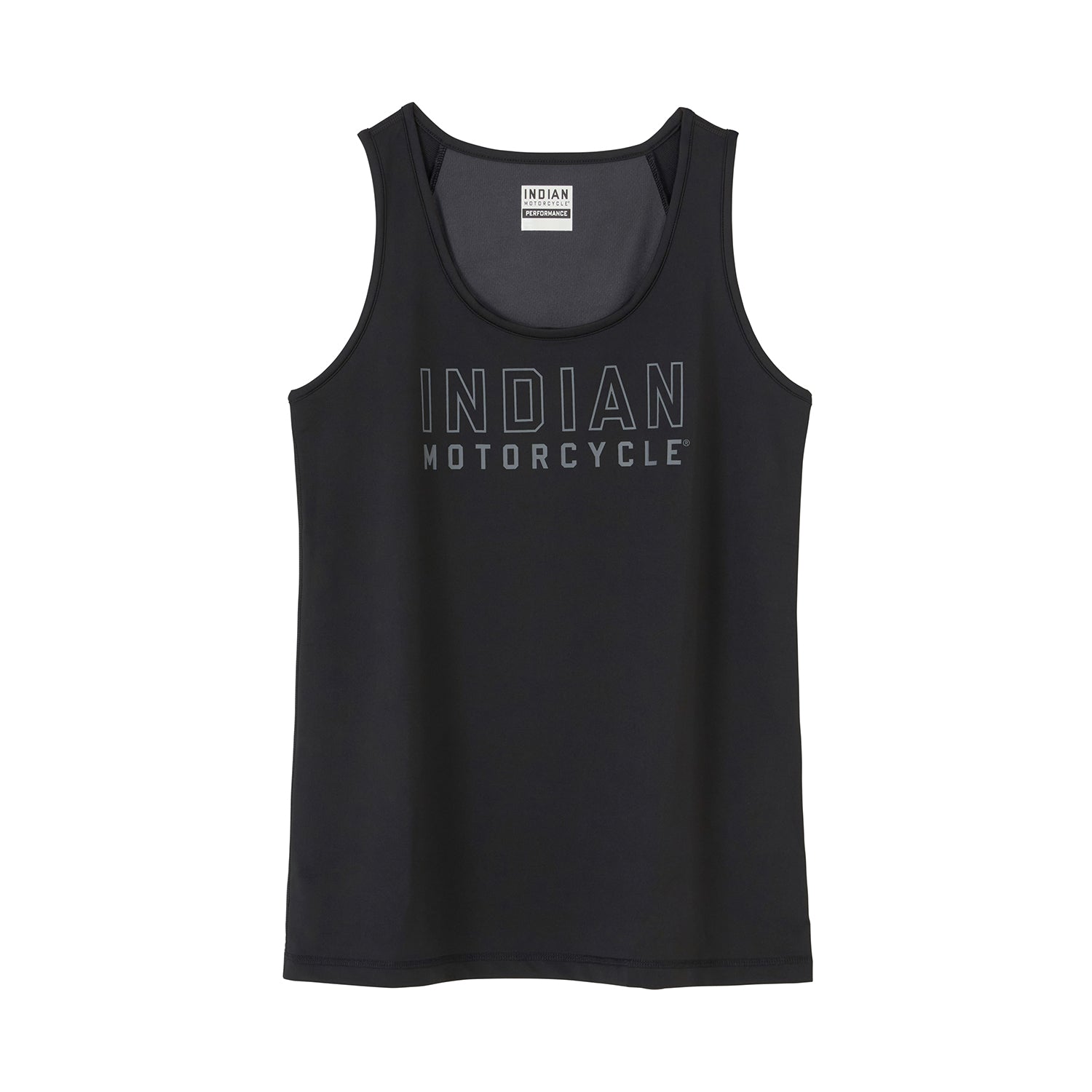 Women's Outline Logo Athlete Tank, Black