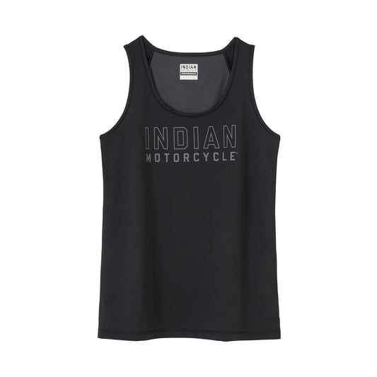 Women's Outline Logo Athlete Tank, Black