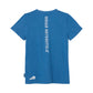 Women's Vertical Logo Printed T-Shirt, Blue