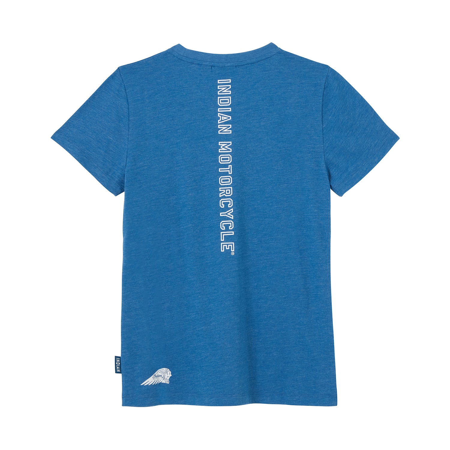 Women's Vertical Logo Printed T-Shirt, Blue