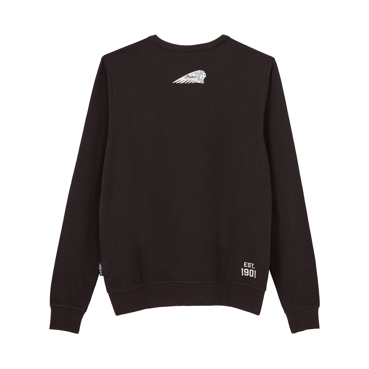 Women's Chainstitch Embroidery Long Sleeve T-Shirt, Black