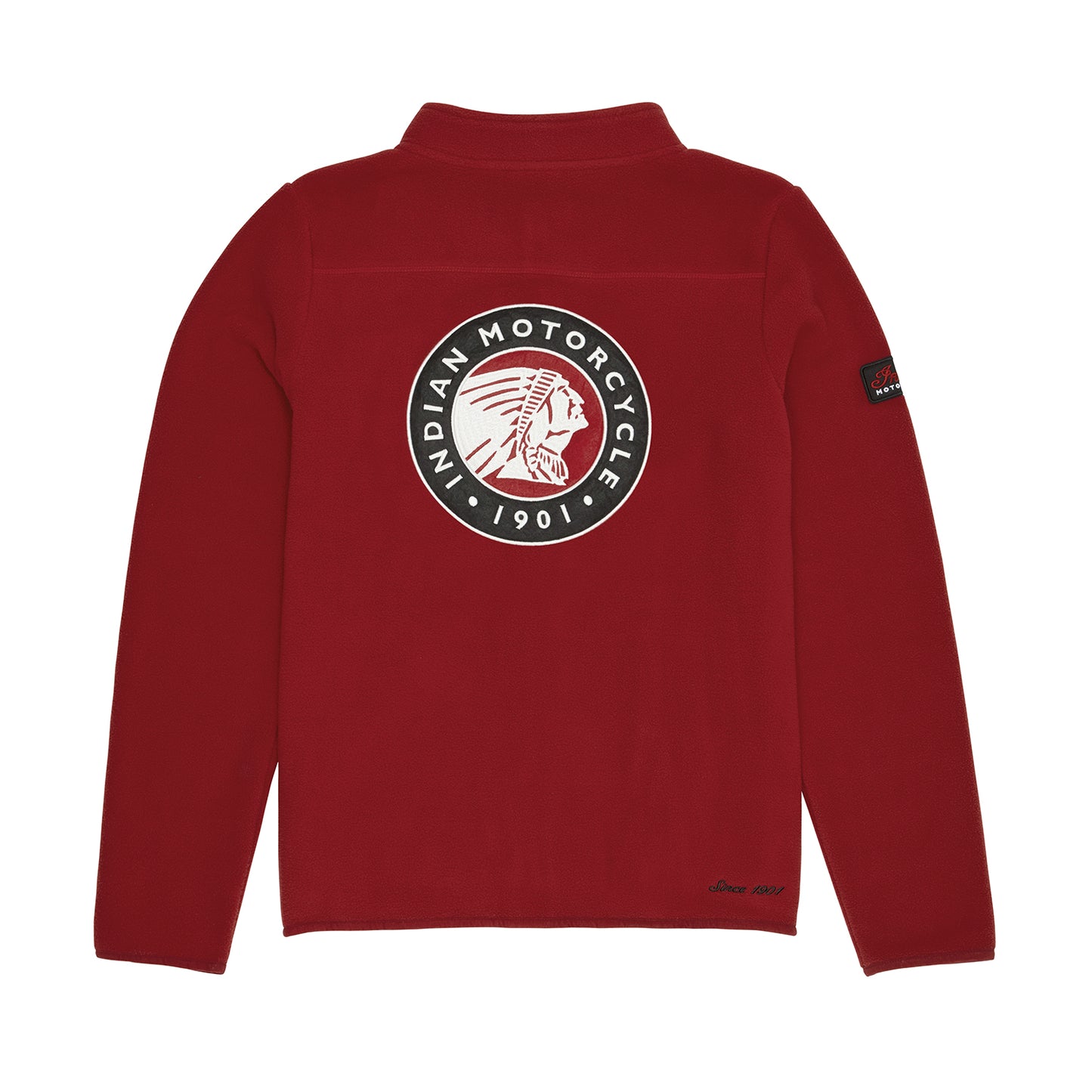 Women's Zip Thru Fleece Top, Red
