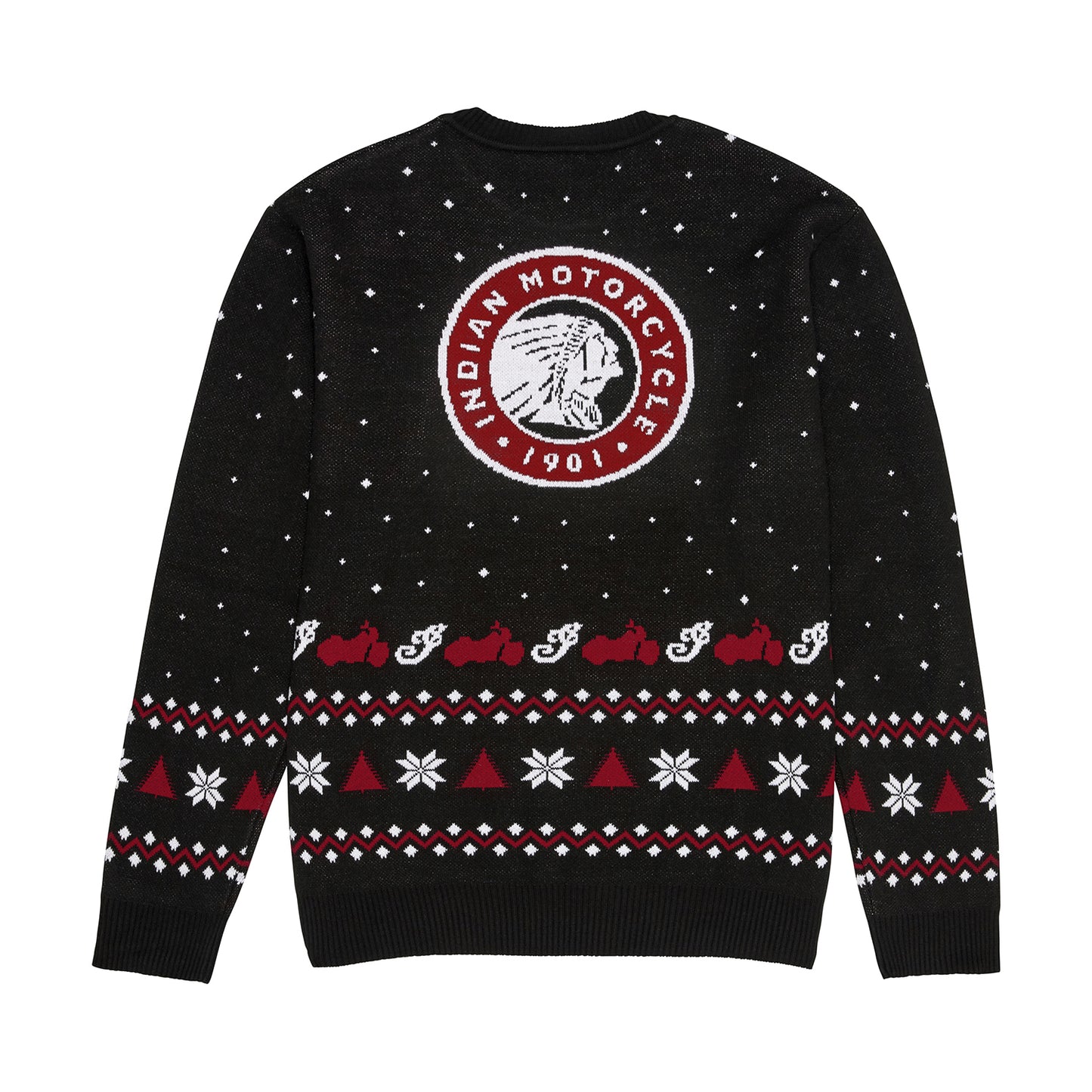 Unisex Script Holiday Sweater, Black