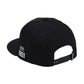 Headdress Flat Brim Cap, Black