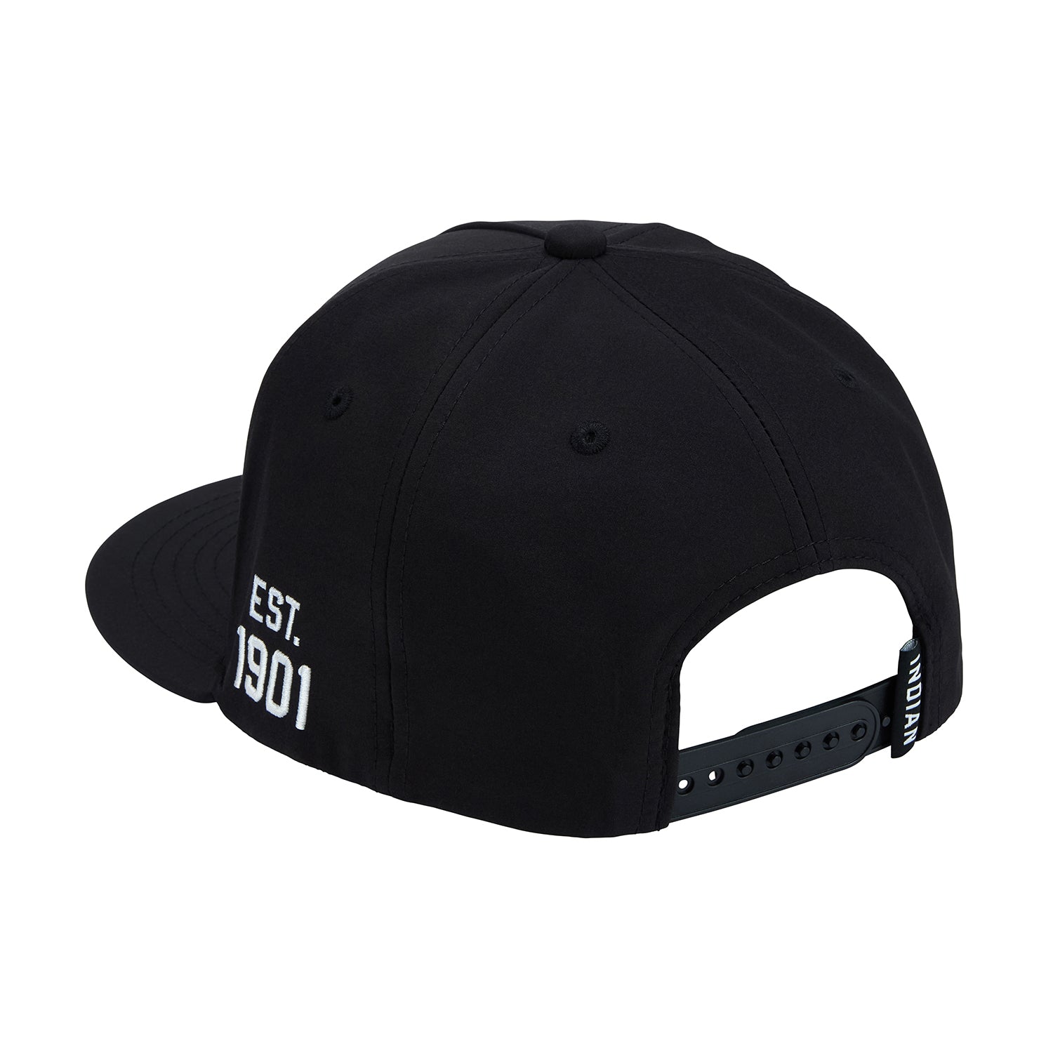 Headdress Flat Brim Cap, Black