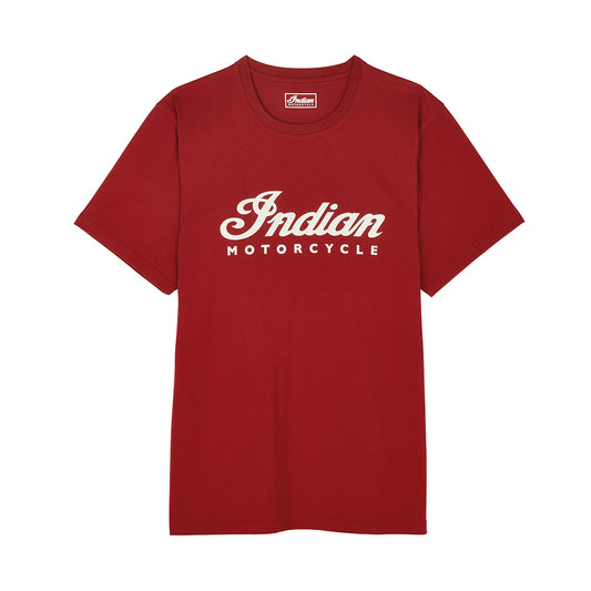 Men's Essential Script Logo T-shirt, Red