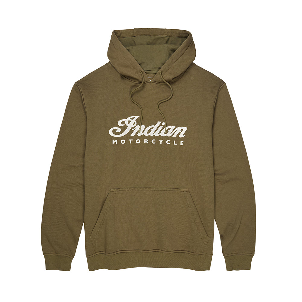 Men's Essential Script Logo Hoodie, Green