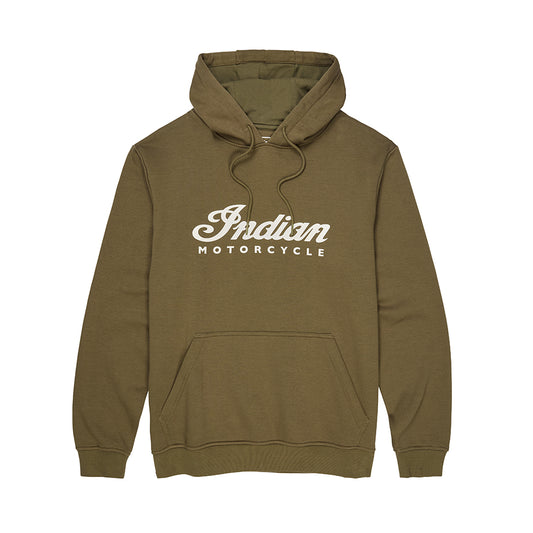 Men's Essential Script Logo Hoodie, Green