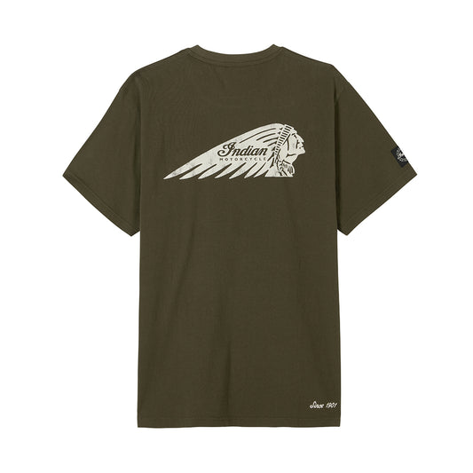 Men's Headdress Pocket T-shirt, Green