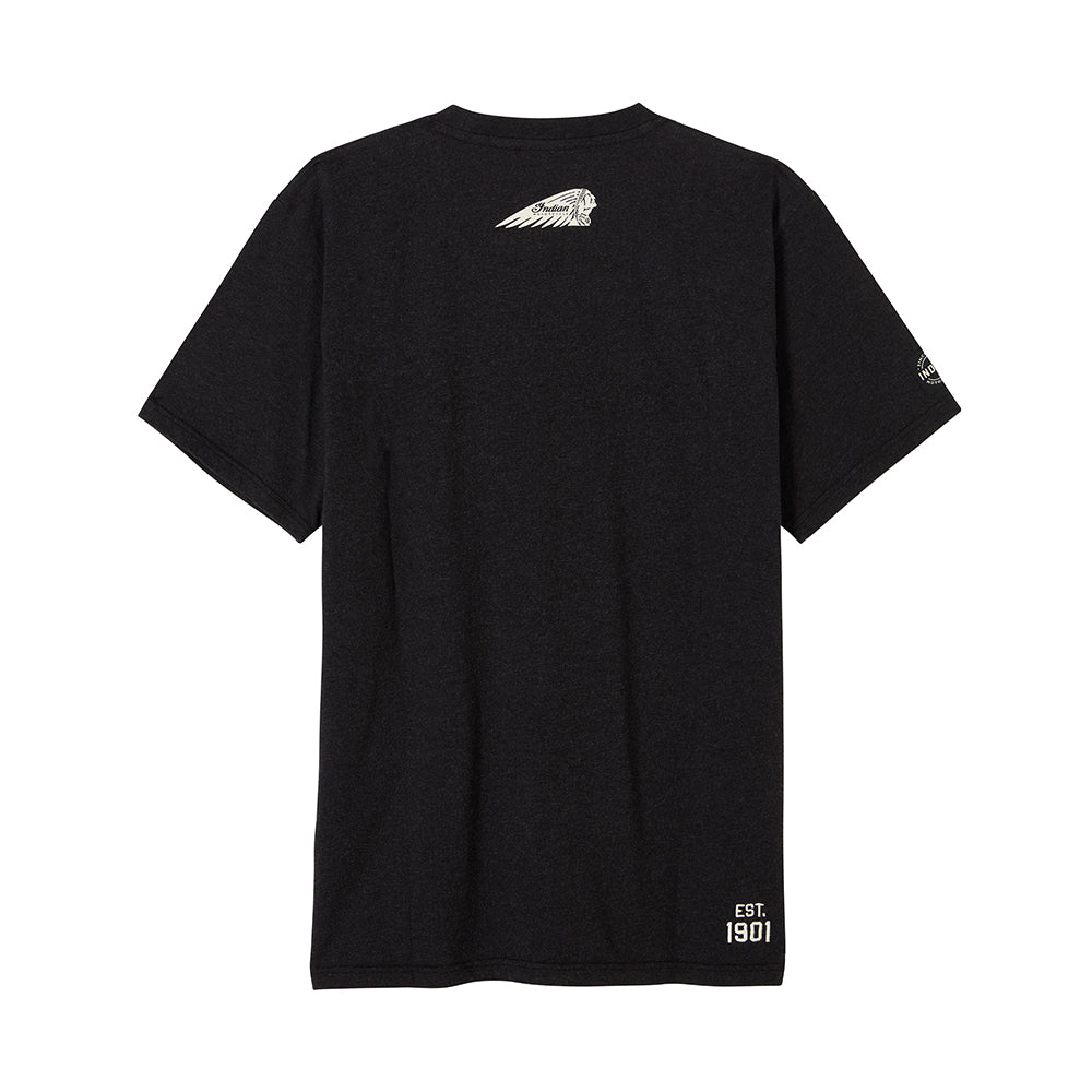 Men's Block Logo Print T-shirt, Black