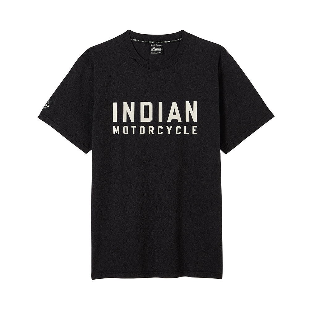 Men's Block Logo Print T-shirt, Black