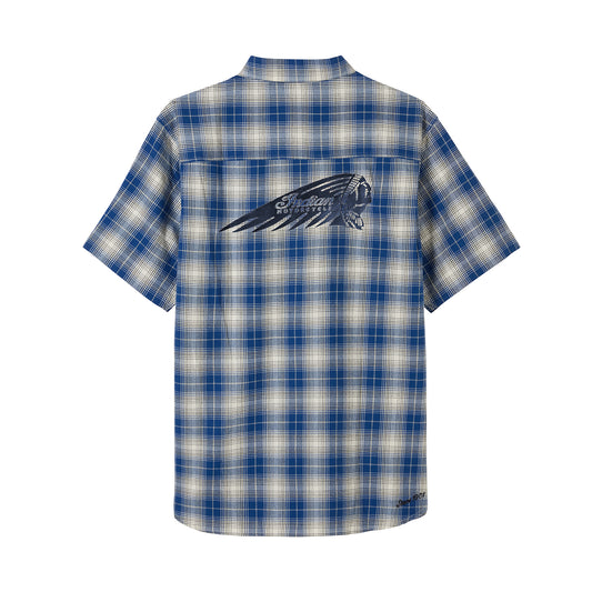 Men's Pasadena Plaid SS Shirt, Blue
