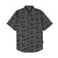 Men's Engine Headdress Print SS Shirt, Gray