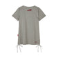 Women's Flag Bikes Print T-shirt, Gray