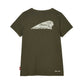 Women's V-Neck Headdress T-shirt, Green