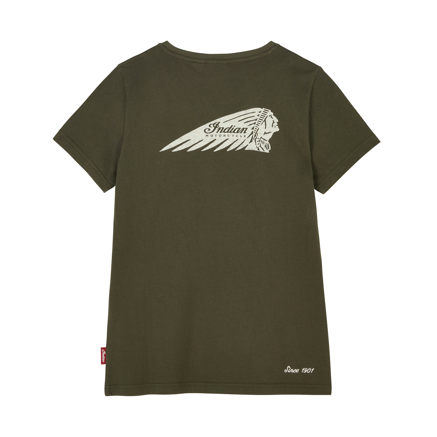 Women's V-Neck Headdress T-shirt, Green