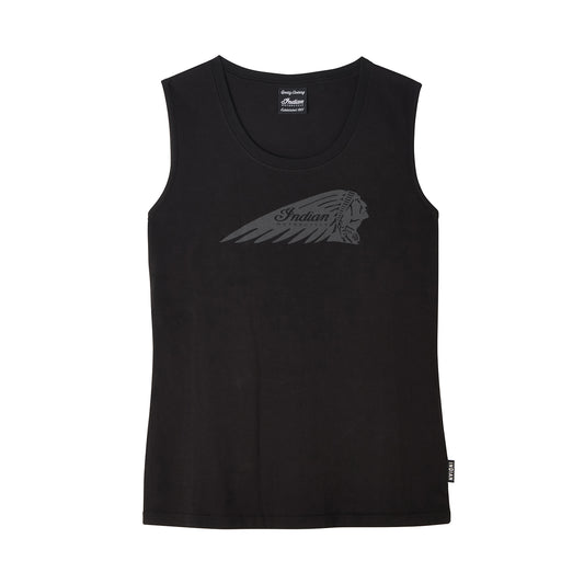 Women's Headdress Print Tank, Black