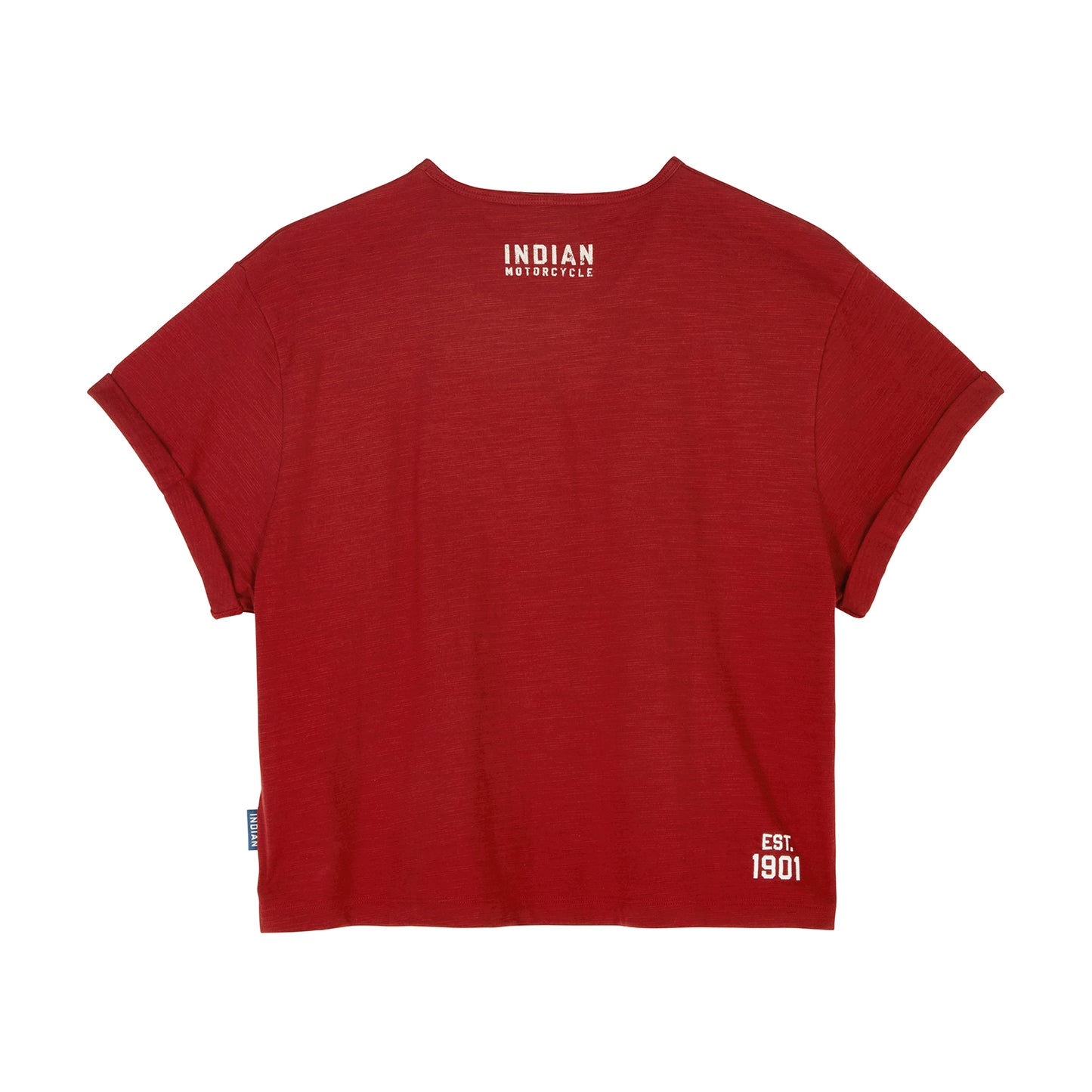Women's Cropped Headdress T-shirt, Red