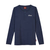 Women's Headdress Henley LS T-shirt, Navy