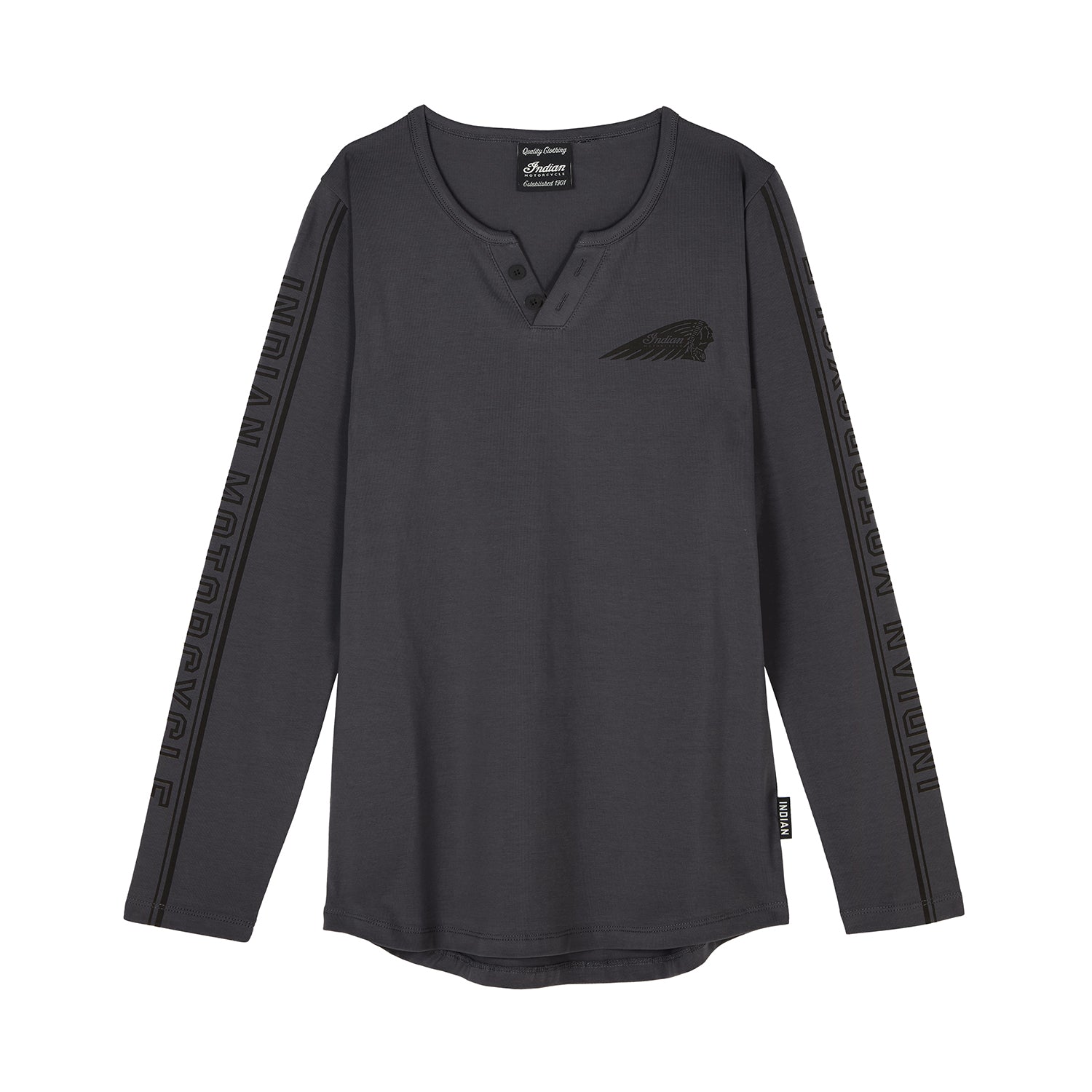 Women's IMC Sleeve Print LS T-shirt, Gray