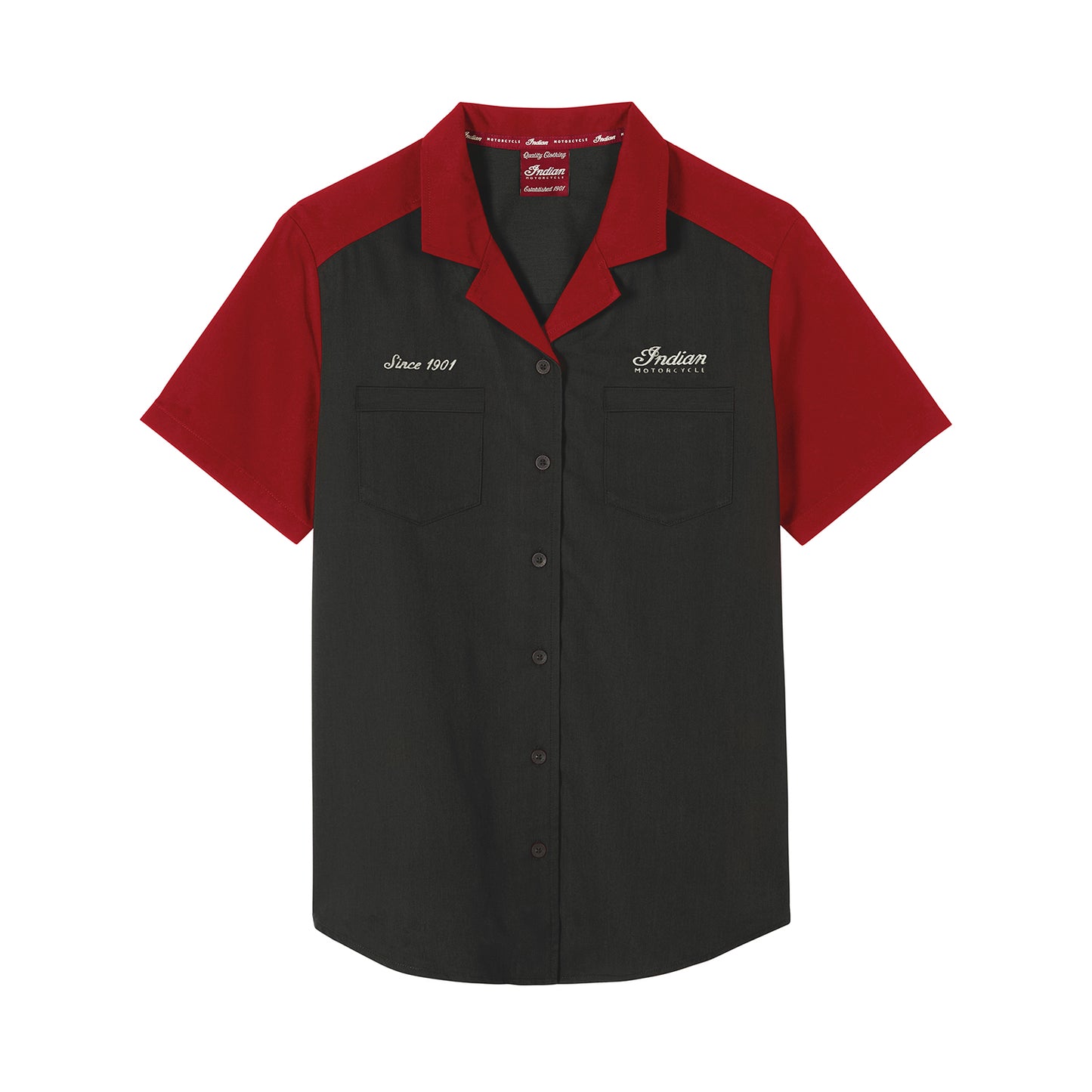 Women's Headdress Pocket SS Shirt, Red