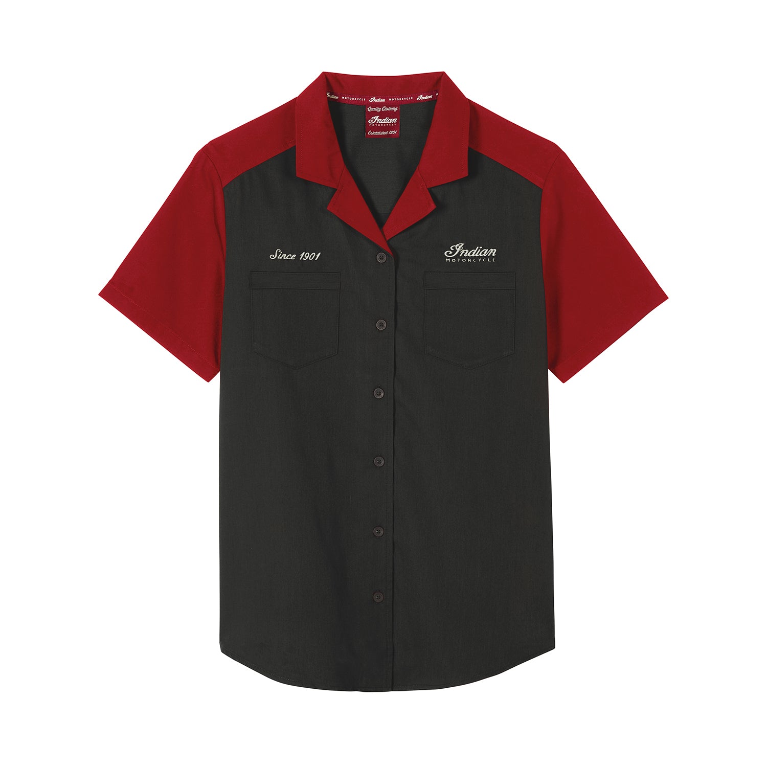 Women's Headdress Pocket SS Shirt, Red