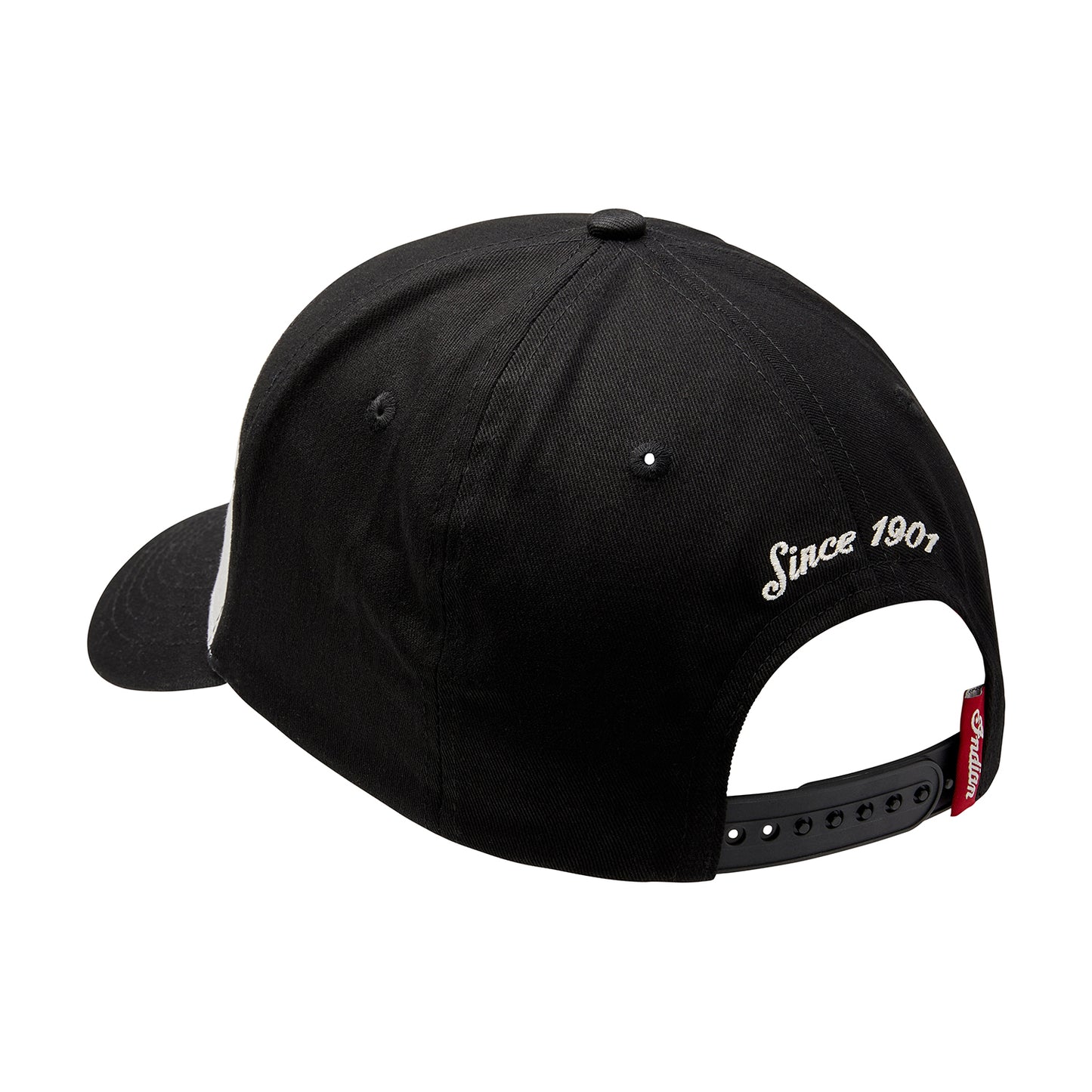 Colorblock Headdress Embroidery Cap, Black