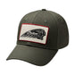 Rectangle Patch Headdress Cap, Green