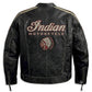 Men's Distressed Trenton Mesh Riding Incinerator Vintage Leather Jacket