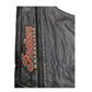 Vintage Men's Indian Motorcycle Deluxe Black Leather Chaps
