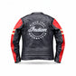 Men’s Indian Motorcycle Café Racer Leather Jacket - Black & Red