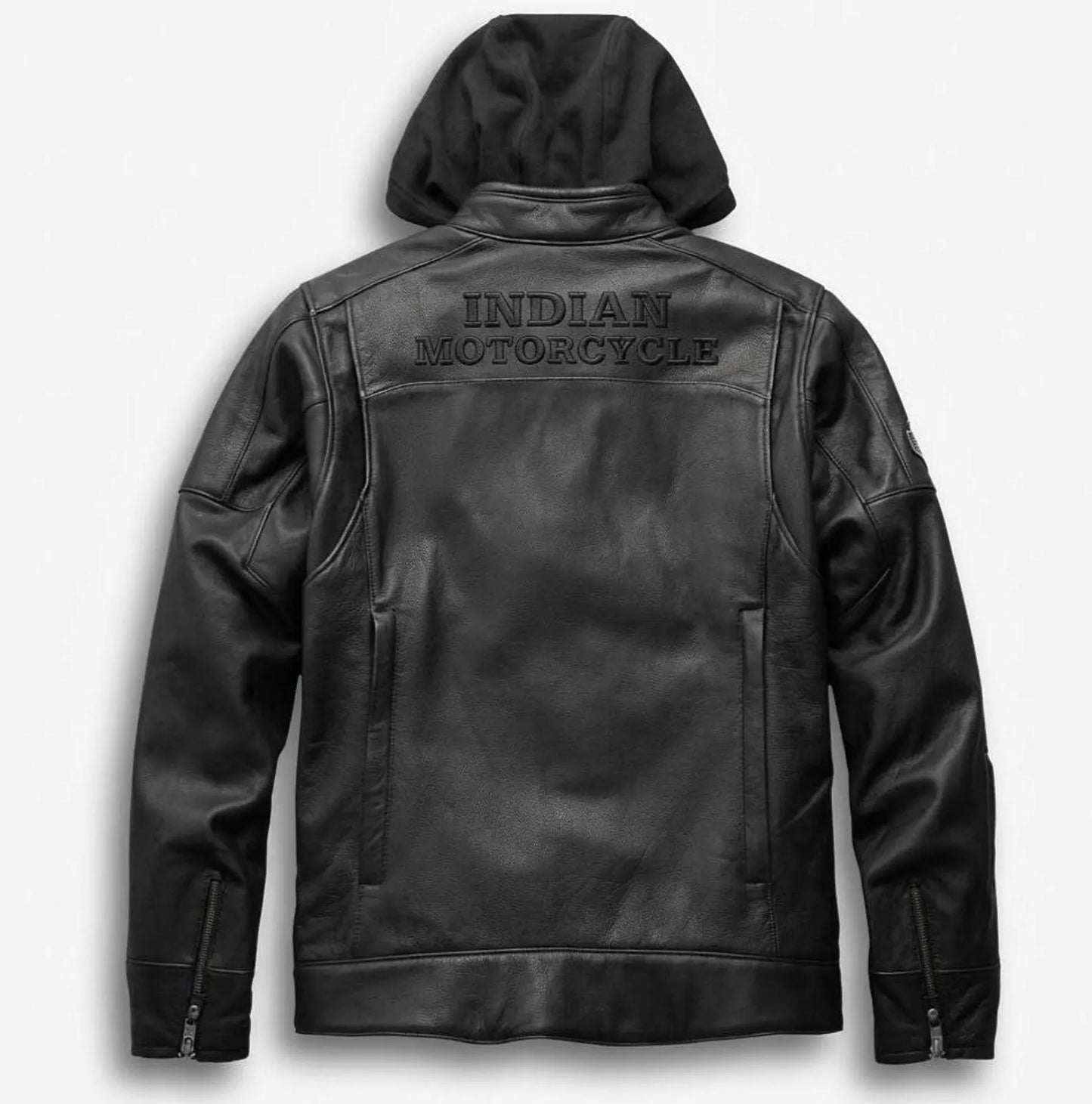Indian Motorcycle Men's 2 IN 1 Cafe Racer With Removable Hoodie Jacket