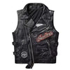 Men's Western Leather Café Vest