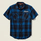 Men's TECH Coolmax Plaid Shirt - Plaid - Nebulas Blue & Black