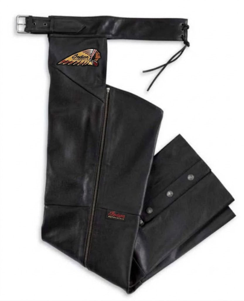 Indian Motorcycle Men's Bar & Shield Stock Leather Chaps