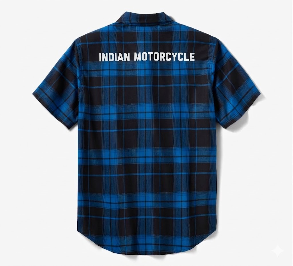 Men's TECH Coolmax Plaid Shirt - Plaid - Nebulas Blue & Black
