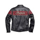 Men’s Black Stylish Victory Lane Motorcycle Leather Jacket