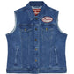 Women's Portland Denim Vest, Blue