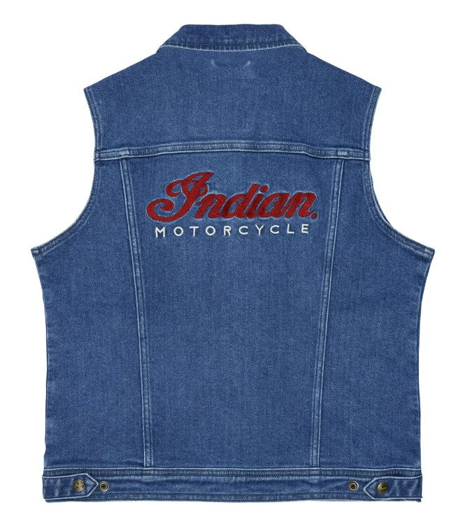 Women's Portland Denim Vest, Blue