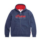 WOMENS USA FLAG HOODIE - NAVY