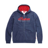 WOMENS USA FLAG HOODIE - NAVY