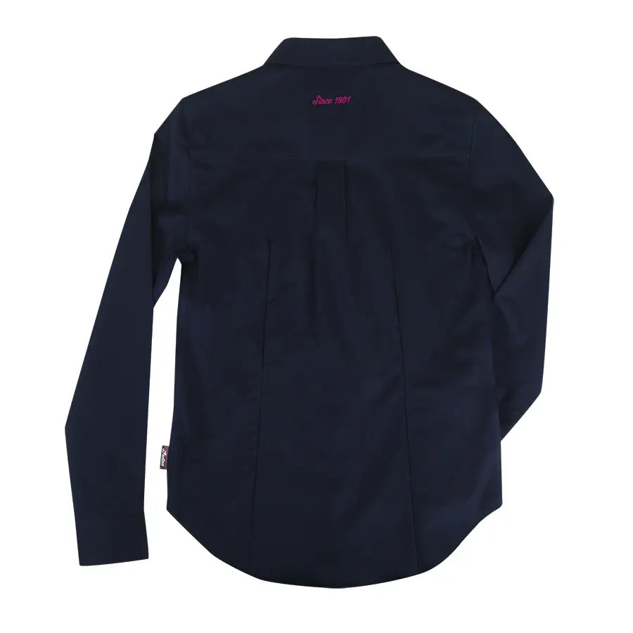 Women’s Long-Sleeve Button-Down Shirt, Black