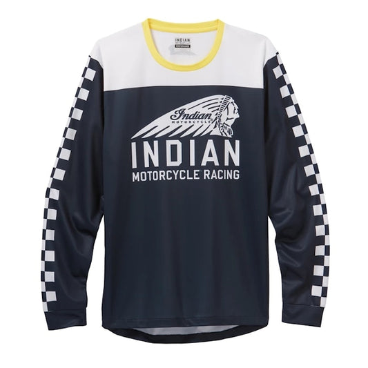 Men’s Racing Checkered Mx T-Shirt, Navy