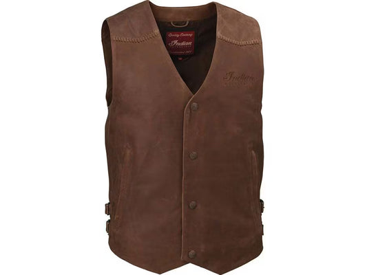 Men's Indian Motorcycle Leather Vest