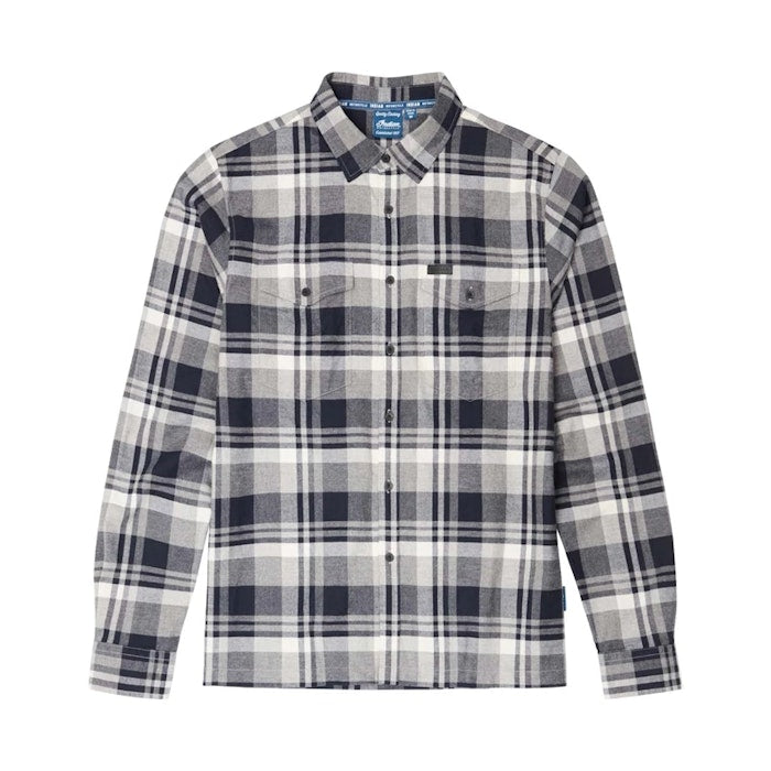 Indian Motorcycle Toledo Men's Plaid Shirt (blue)