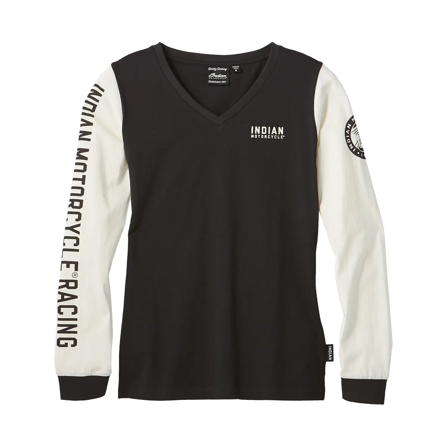 Women's Colorblock Racing T-Shirt, Black